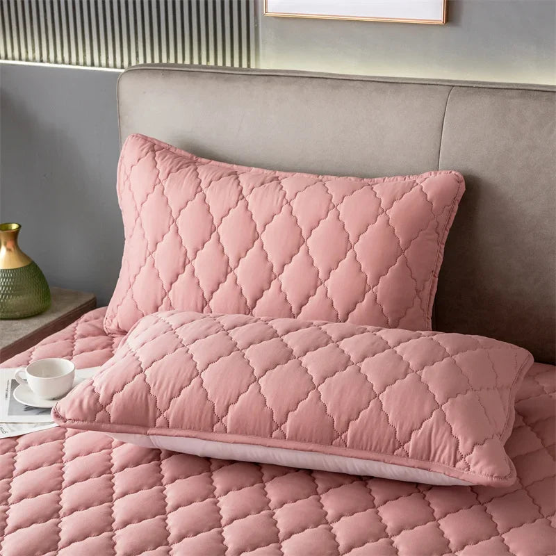 2 Pieces Waterproof Pillowcase Anti Stain Machine Washable Pillow Cover Bedroom Decoration Suitable For With Children And Pets - Tasawoq