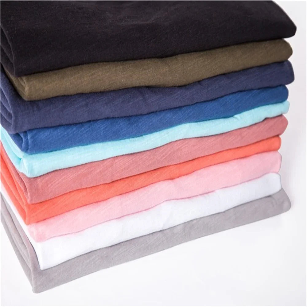 AIOPESON 100% Cotton Men T-shirt V-neck Fashion Design Slim Fit Soild T-shirts Male Tops Tees Short Sleeve T Shirt For Men - Tasawoq