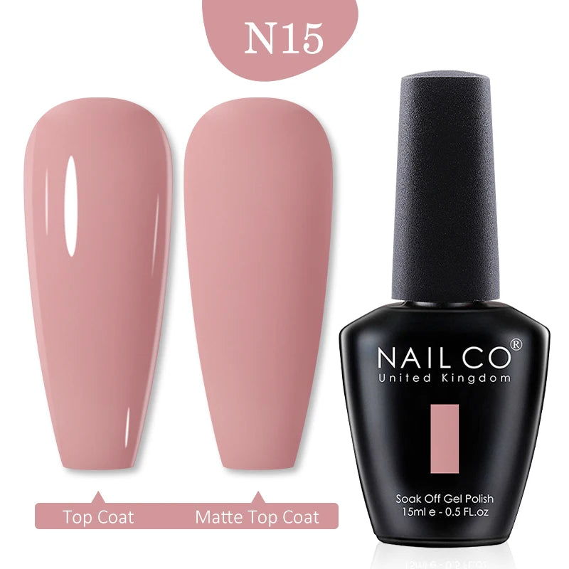 NAILCO Red Colors Series 15ML Nail Gel Polish Nail Supplies Semi Permanent For Nail Art Manicure Soak Off LED UV Hybrid Varnish - Tasawoq