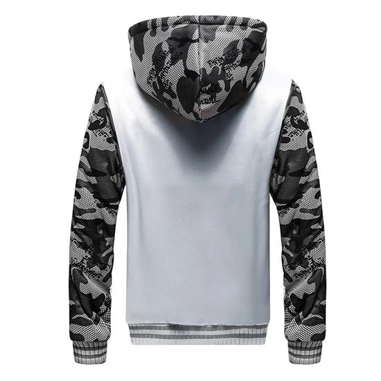 Men's Jacket Camouflage Thicken Winter Jackets for Men Fleece Long Sleeve Coat Man Casual Hoodies Streetwear Men's Coats - Tasawoq