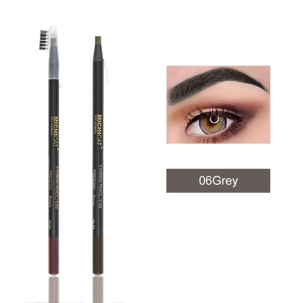 1PC Eyebrow Pencil Waterproof Microblading Eyebrow Pen Tint Tattoo Eyebrows Makeup 6 Colors Natural Long Lasting Eye Brow Pencil - Tasawoq