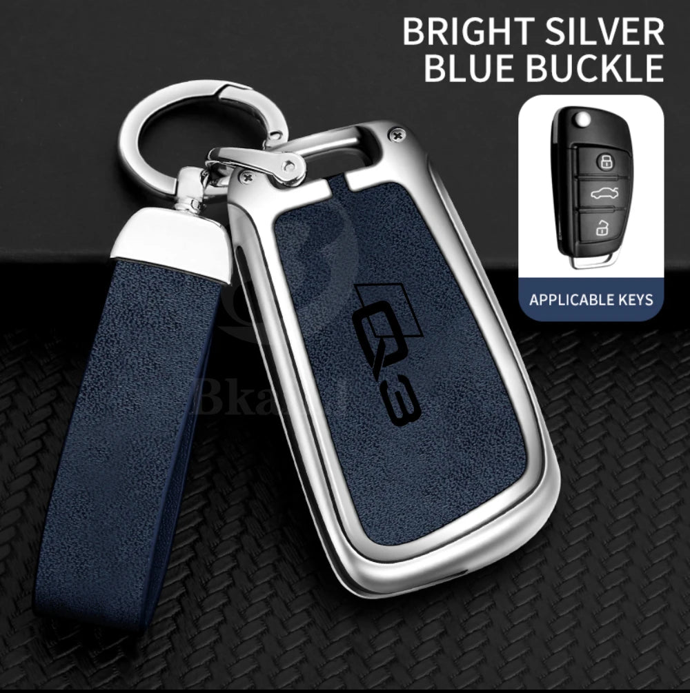 Zinc alloy car key case remote control protective cover is suitable for Audi Q3 customized logo full range car key covers