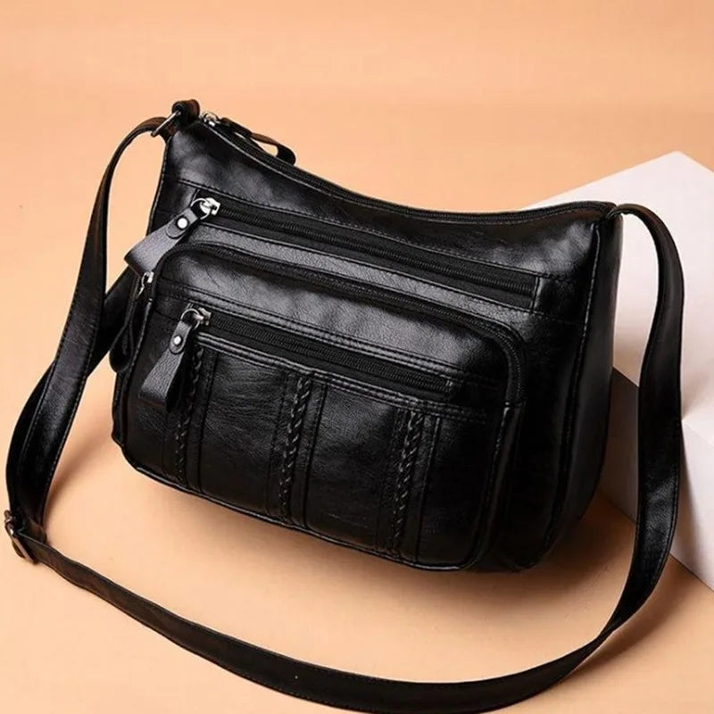 Women's Bag 2025 Trend Korean Handbags Designer Luxury Brand Ladies Shoulder Bags Soft Leather Fashion Versatile Crossbody Bag - Tasawoq