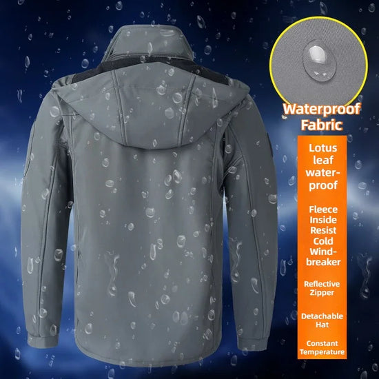 Men's Thicken Warm Jacket Autumn Winter Coats Outdoor Jackets Ski Climbing Windbreaker Waterproof Puffer Jacket Men - Tasawoq