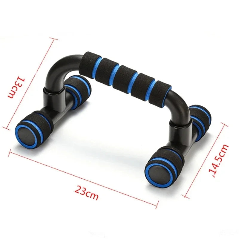 1pair U-shaped Push-up Rack Fitness Equipment Hand Sponge Grip Muscle Training Push Up Bar Chest Home Gym Body Building - Tasawoq