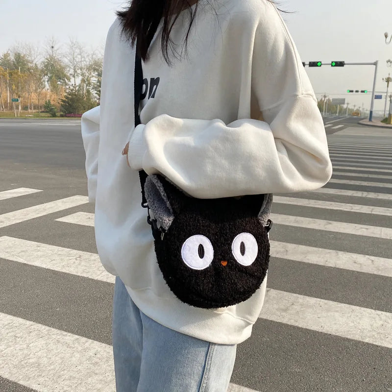 Japanese Style Kawaii Bag Women Cartoon Plush Shoulder Bag for Women New Crossbody Bag Small Phone Purse Bolsa Feminina - Tasawoq