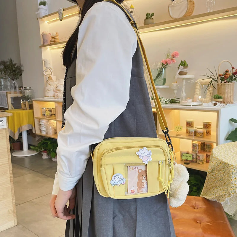 New Kawaii Bag Girls 2025 New JK Transparent Bag Small Crossbody Bag For Women Purses and Handbags Shoulder Bag Itabag Bolso - Tasawoq