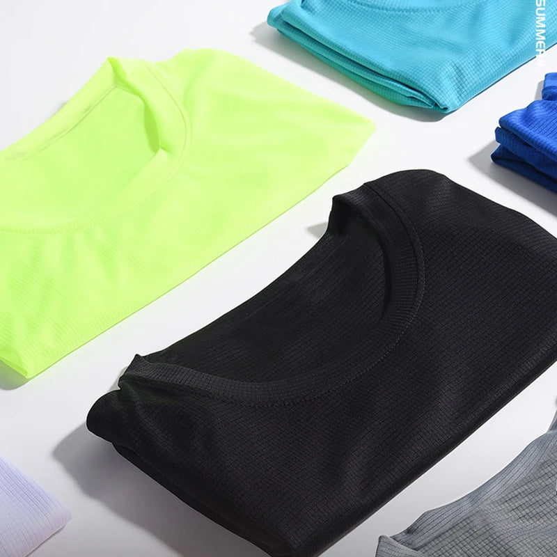 Summer Sport Gym t Shirt Men Quick Dry Running Bodybuilding Shirts Men Short Sleeve Fitness Tops Oversized Brazil t-Shirt Jersey - Tasawoq