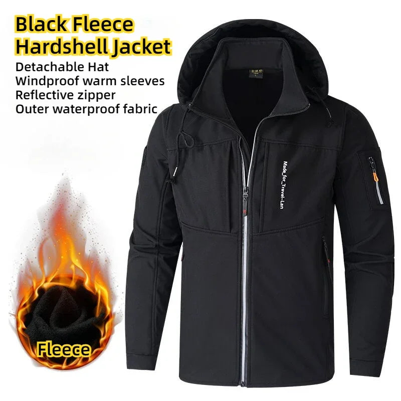 Men's Thicken Warm Jacket Autumn Winter Coats Outdoor Jackets Ski Climbing Windbreaker Waterproof Puffer Jacket Men - Tasawoq