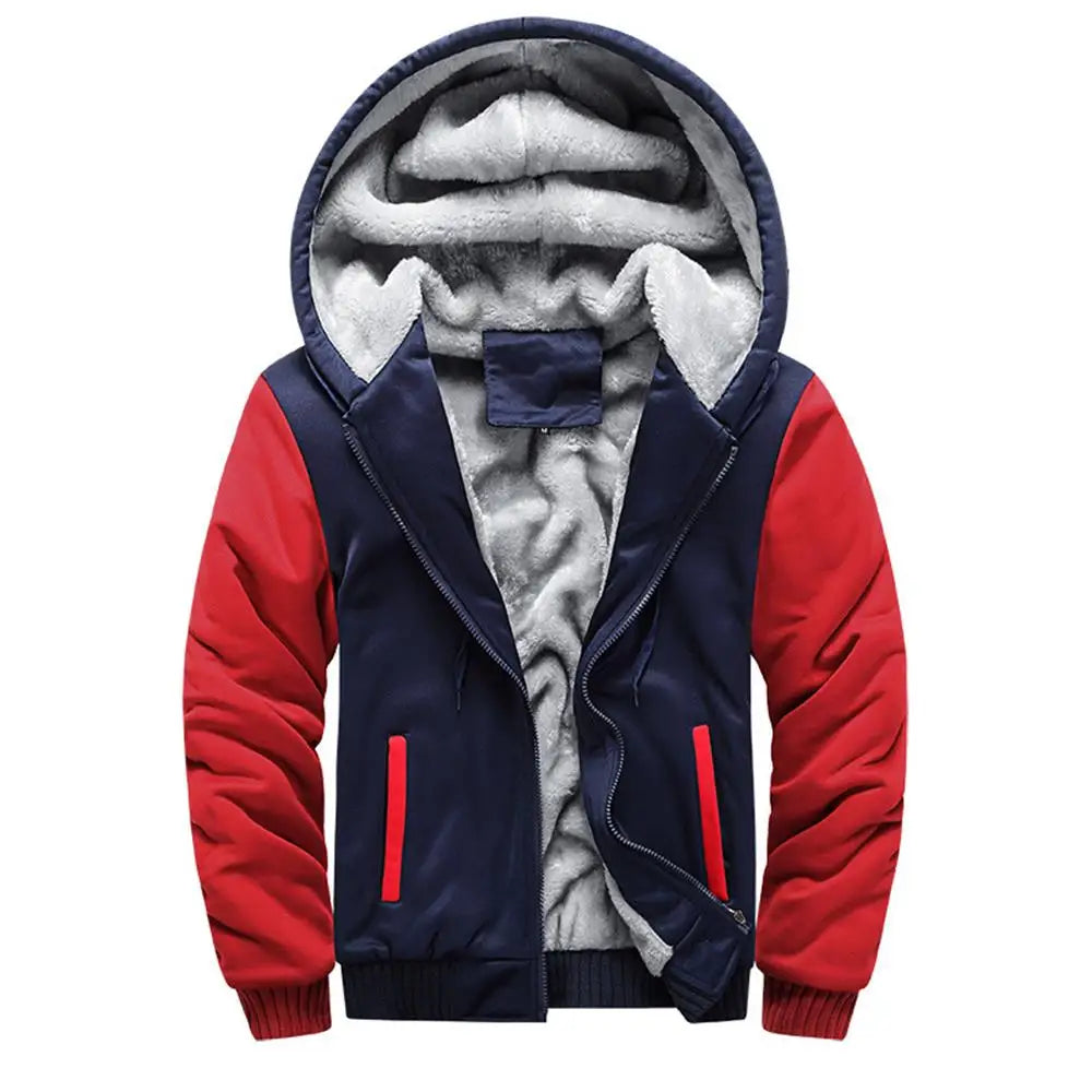 Men's Jacket Camouflage Thicken Winter Jackets for Men Fleece Long Sleeve Coat Man Casual Hoodies Streetwear Men's Coats - Tasawoq