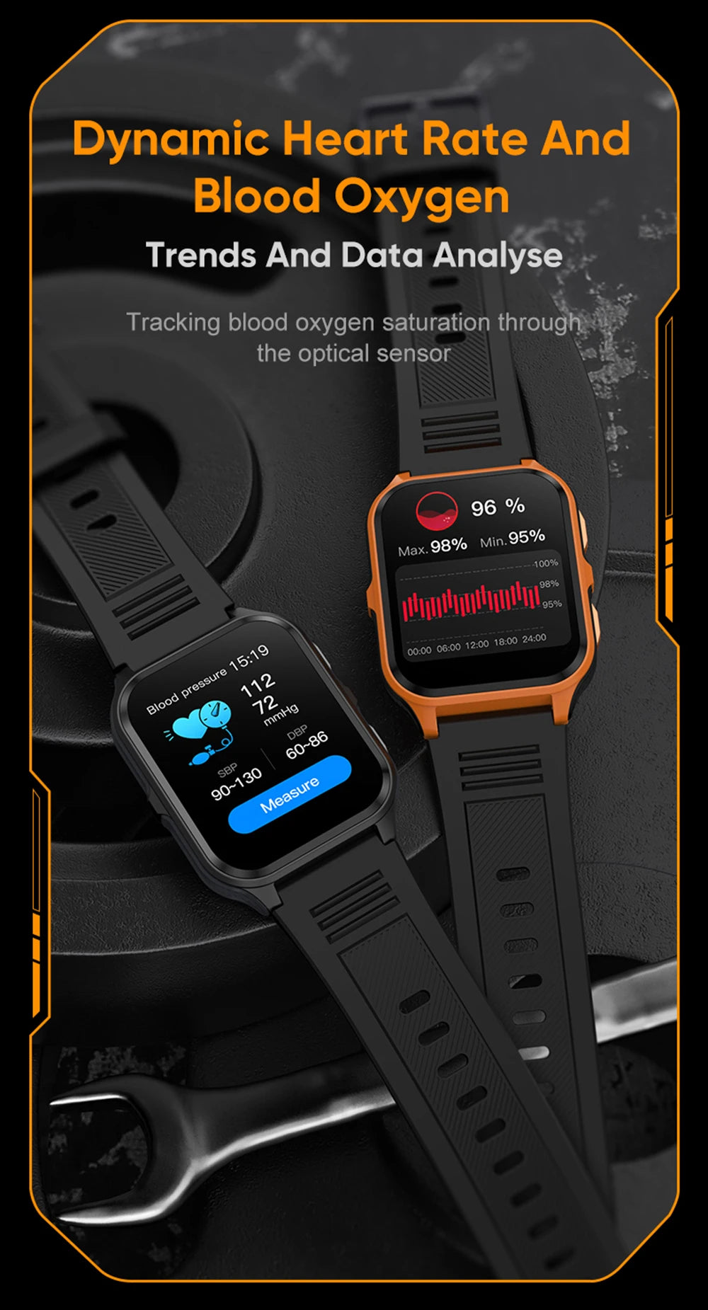 COLMI P73 1.9" Outdoor Military Smart Watch Men Bluetooth Call Smartwatch For Xiaomi Android IOS, IP68 Waterproof Fitness Watch - Tasawoq