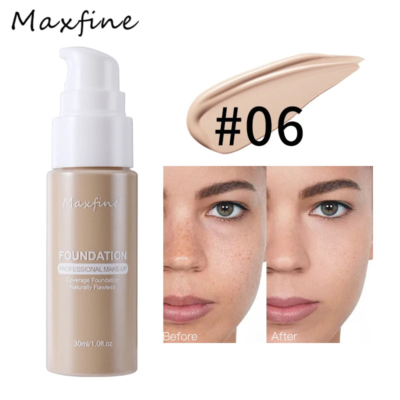 12-color liquid foundation, unparalleled wrinkle relieving and full coverage of high-definition liquid foundation, has a nourish - Tasawoq