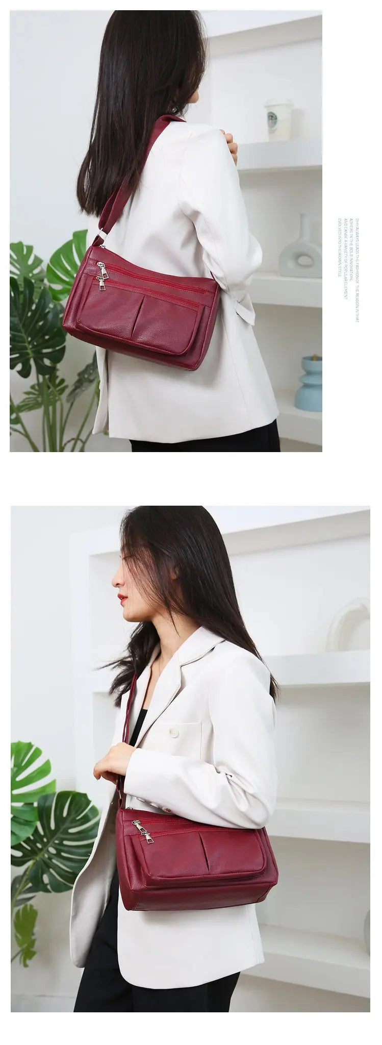 Women's Bag 2025 Trend Korean Handbags Designer Luxury Brand Ladies Shoulder Bags Soft Leather Fashion Versatile Crossbody Bag - Tasawoq