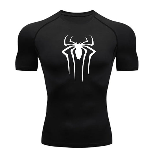 New Compression Shirt Men Fitness Gym Super Hero Sport Running T-Shirt Rashgard Tops Tee Quick Dry Short Sleeve T-Shirt For Men - Tasawoq