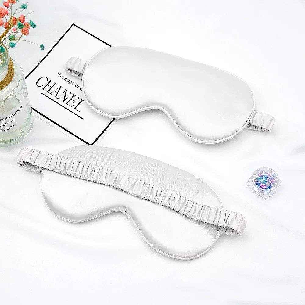 Imitated Silk Eye Patch Shading Sleep Eye Mask Eyepatch Travel Relax Cover Eyeshade Health Sleeping Shield Soft Eye Care Tools - Tasawoq