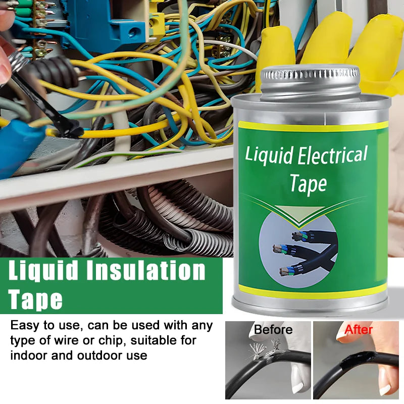 Liquid Electrical Tape Insulating Tape Rubber Electrical Wire Cable Coat Fix Line Glue Liquid Insulation Paste Sealant - Tasawoq