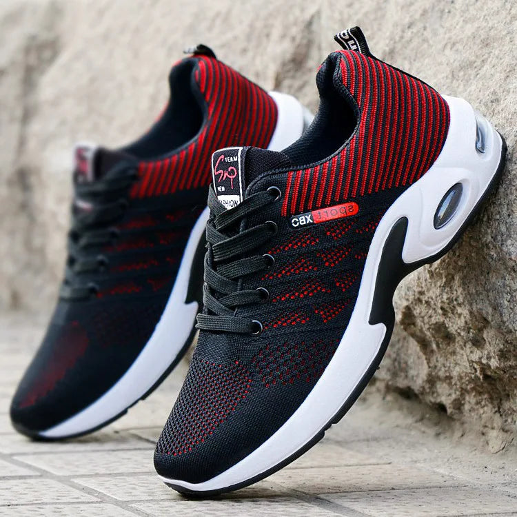 Shoes men 2025 new trend men's shoes breathable lace-up running shoes Korean version light casual sports shoes - Tasawoq