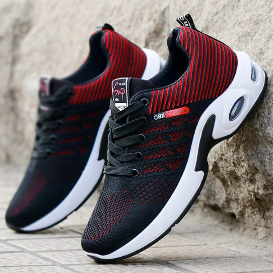 Shoes men 2025 new trend men's shoes breathable lace-up running shoes Korean version light casual sports shoes - Tasawoq