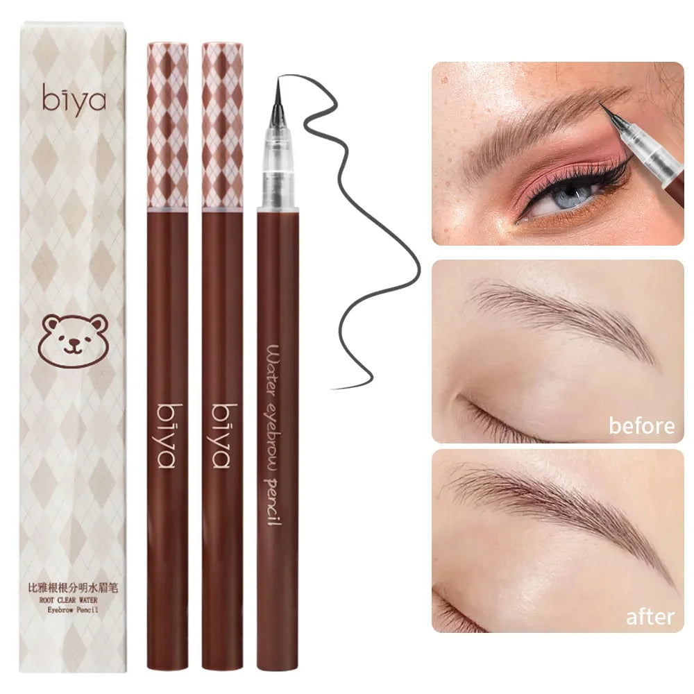 Ultra-fine Eyebrow Pencil Outline Shadow Lying Silkworm Eyeliner Waterproof Non-smudge Lasting Colorfast Liquid Eyebrow Pencil - Tasawoq
