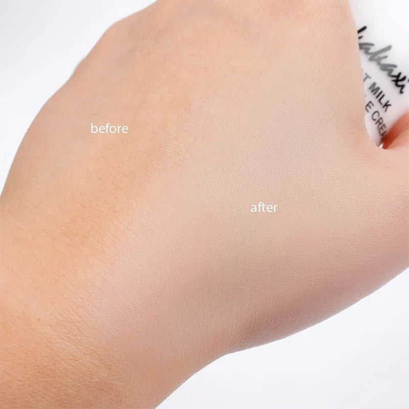Waterproof Foundations Makeup Full Coverage Lasting High Coverage Goat Milk Liquid Cover Acne Female Korean Makeup Base Female - Tasawoq