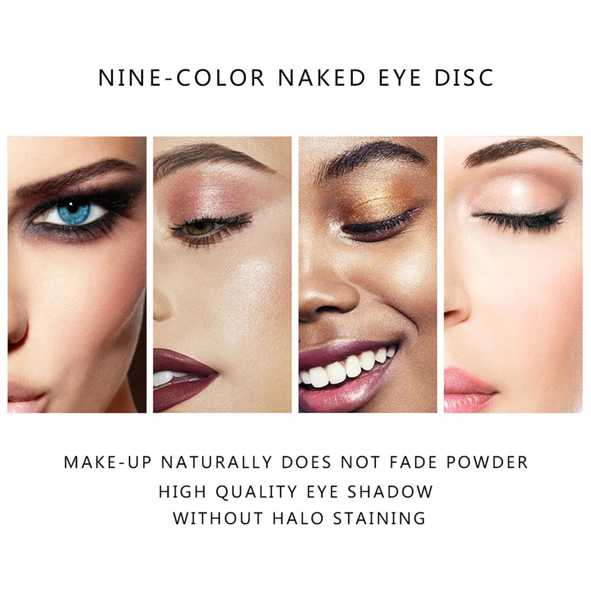 9-Color Eyeshadow Palette with Fine Glitter, Shimmer, Matte, Milk Tea Shades; Mini, Daily Use, Student-Friendly Makeup - Tasawoq