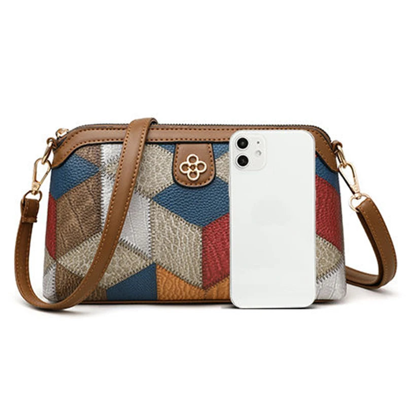 Neutral style backpack for men and women, cross-body bag, small-sized ethnic single shoulder bag, color combination - Tasawoq