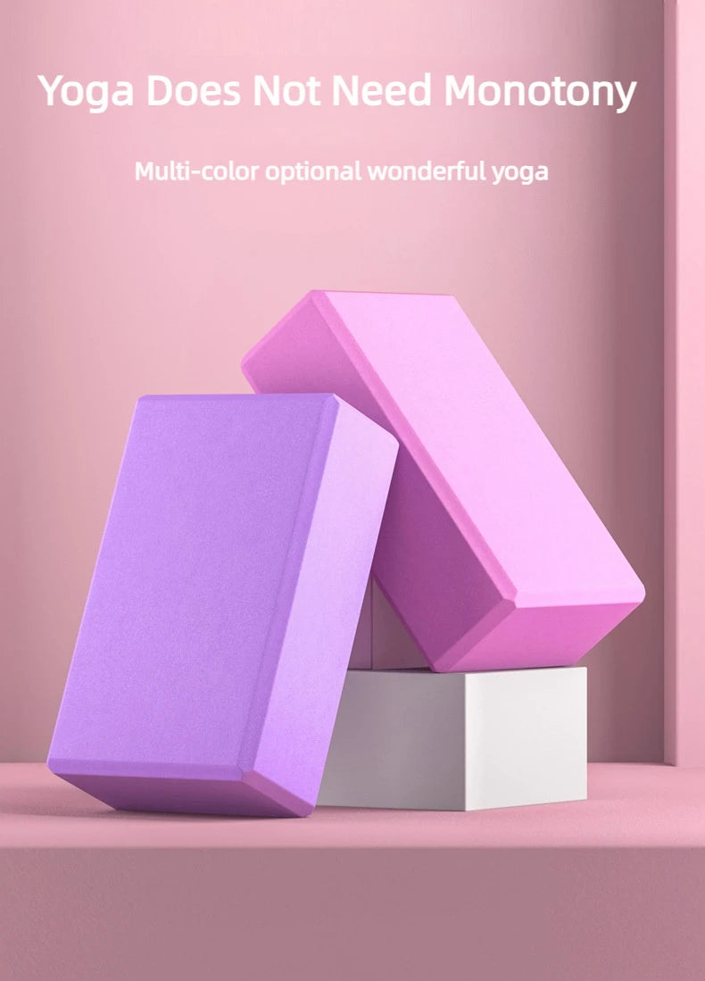 Yoga Blocks Gym Foam Brick Pilates Training Exercise Fitness Bolster Pillow Cushion Stretching Body Shaping Building Cubes - Tasawoq