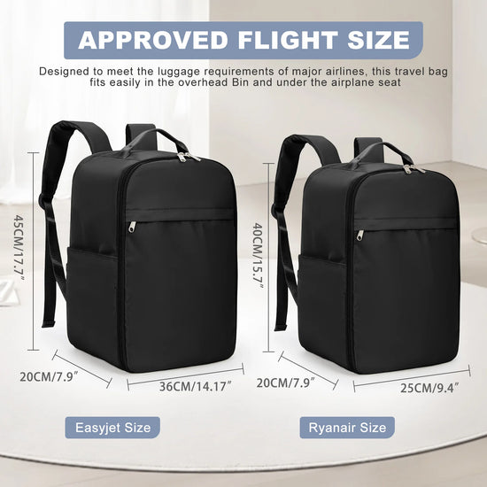 Ryanair Backpack 40x20x25 Cabin Bag, Hand Luggage Travel Backpack for Easyjet Cabin Bag 45x36x20, Laptop Backpack for Women/Men - Tasawoq