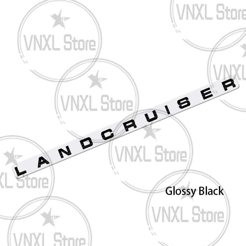 Car-Styling For Land Cruiser Letter 3D Metal Stickers 3M Adhesive Backing Car Trunk Body Emblem Auto Lettering Decals Accessorie