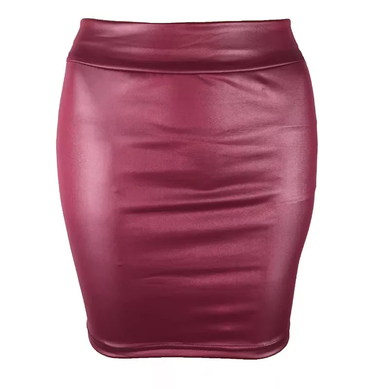Women Summer Mini Skirts High-waist Slim Fittness Hip Pencil Skirts Vintage Bodycon Skirt Sexy Clubwear Ladies Office Clothing - Tasawoq
