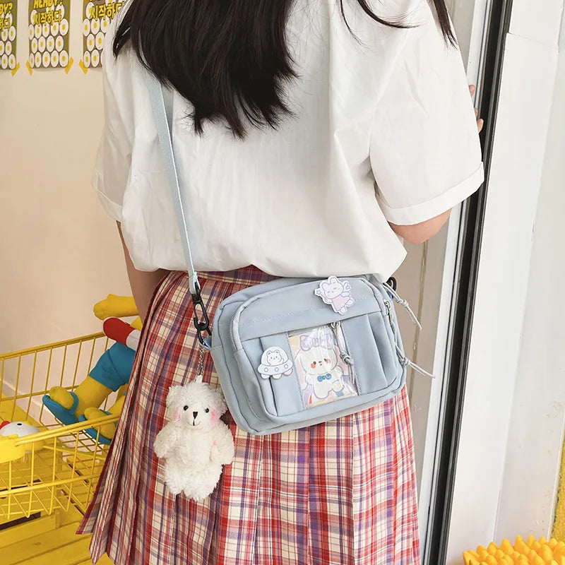 New Kawaii Bag Girls 2025 New JK Transparent Bag Small Crossbody Bag For Women Purses and Handbags Shoulder Bag Itabag Bolso - Tasawoq