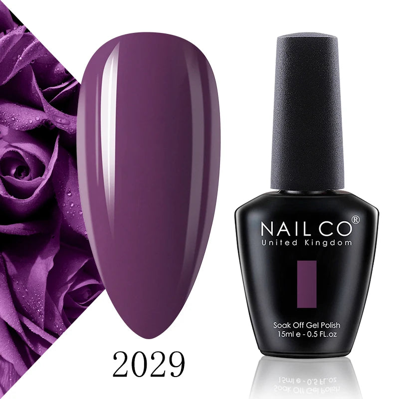 NAILCO 15ml Fresh Series Gel Nail Polish Design UV&LED Nail Gel Spring Summer Color Vernis Nail Art Glitter All For Manicure Set - Tasawoq
