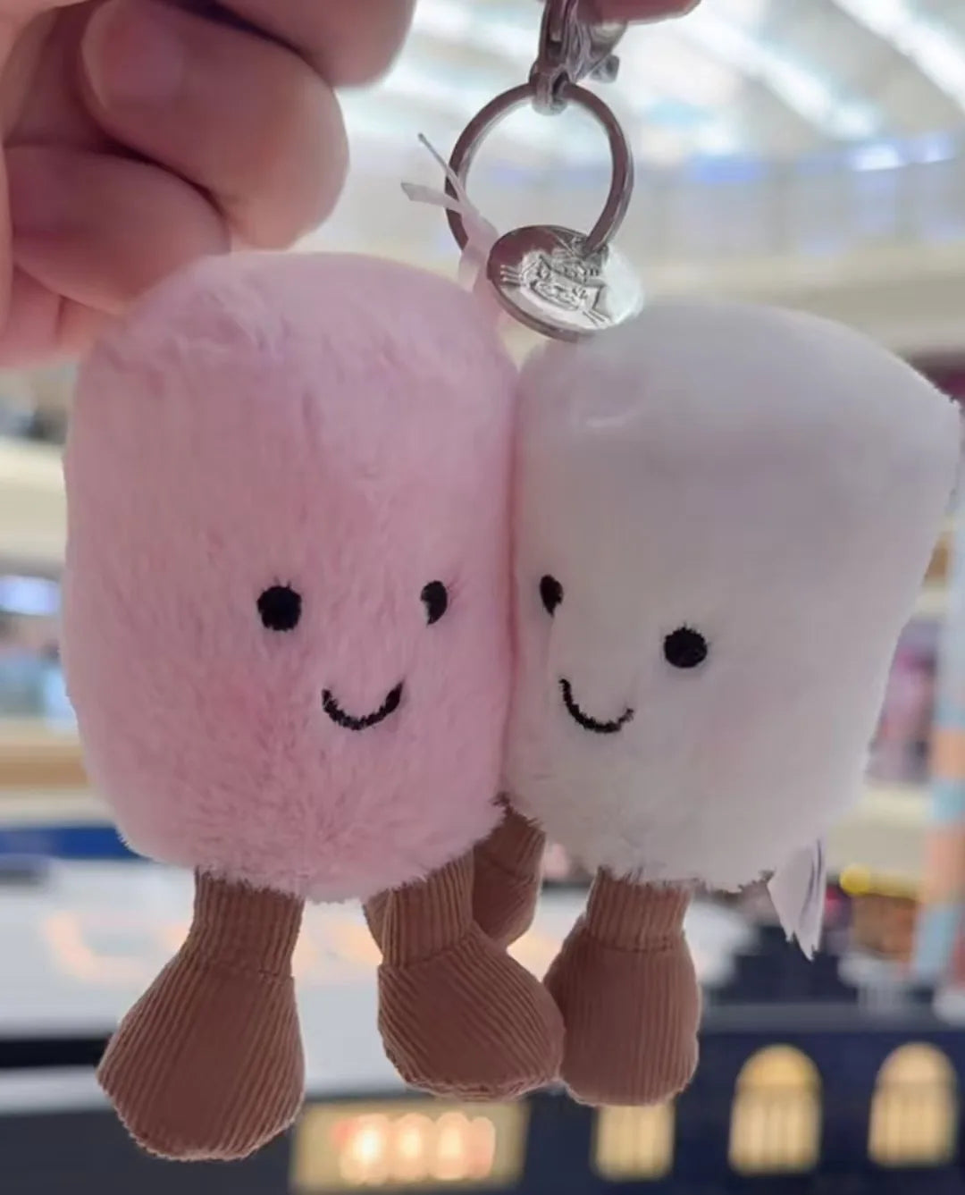 Jelly Cat Plush Cotton Candy Two Tone Cute Soft Two Tone Keychain Bag Pendant Plush Accessories Doll Car Pendant Holiday Gifts - Tasawoq