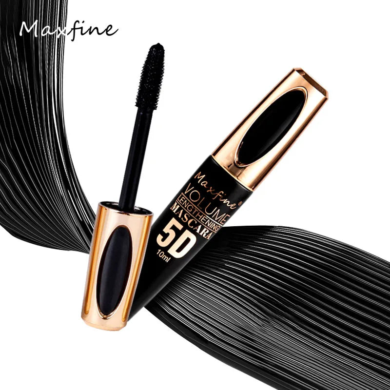 5D Silk Mascara with Big Eyes, Strong and Lasting Black Content and Length, Waterproof and Non-caking, and Prolonged Mascara. - Tasawoq