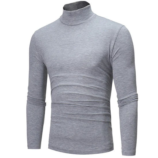 Thermal Underwear Tops Men Winter Clothes Thermal Shirt Autumn Men's Winter Tights High Neck Thin Slim Fit Long Sleeve T-shirt - Tasawoq