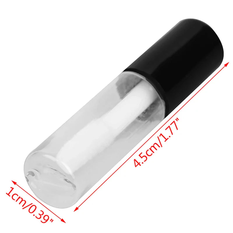 10pcs 1.2ML Empty Lip Gloss Tube Plastic Refillable Bottles Liquid Lipstick Container lipgloss Sample Bottle - Tasawoq