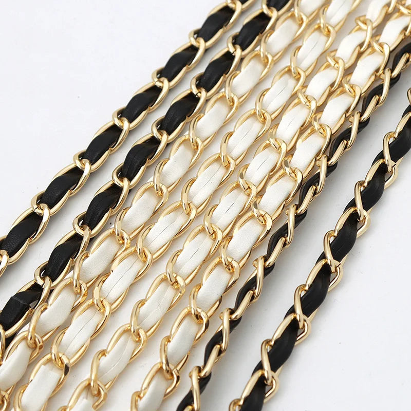120cm Purse Chain Strap Crossbody Handbag Chains Replacement Leather Shoulder Bag Chain Straps Diy Women Girl Bag Part Accessory - Tasawoq