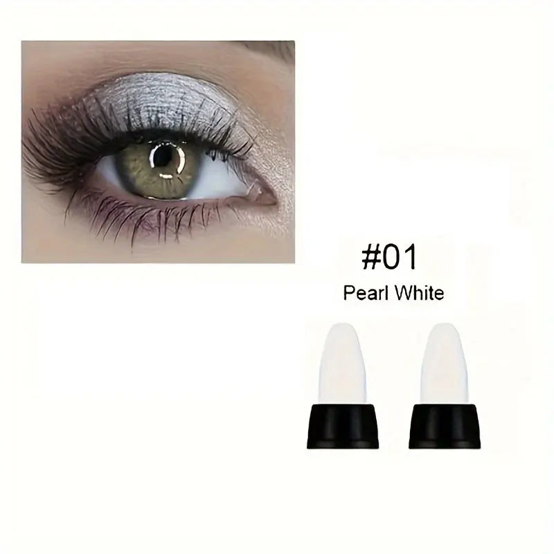 16 Colors Pearlescent Eyeliner, Color Glitter Waterproof Long-Lasting Eye Makeup Non-smudge Eyeliner - Tasawoq