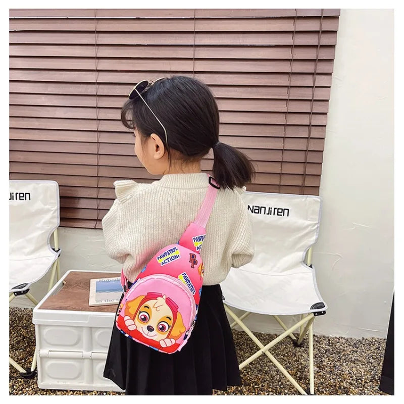 Paw Patrol Chest Bag Kids Children Mini Outdoor Shoulder Bags Boys Girls Paw Patrol Bag Costume Accessories Students Baby Bag - Tasawoq