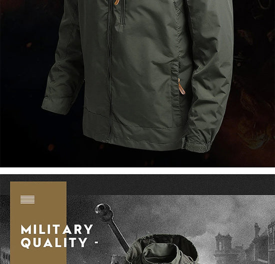 2024 Winter Jacket Fashion Coat Hoodies Camping Hiking Jacket Men's Casual Waterproof Jacket Windbreaker Men Outerwear Clothes - Tasawoq