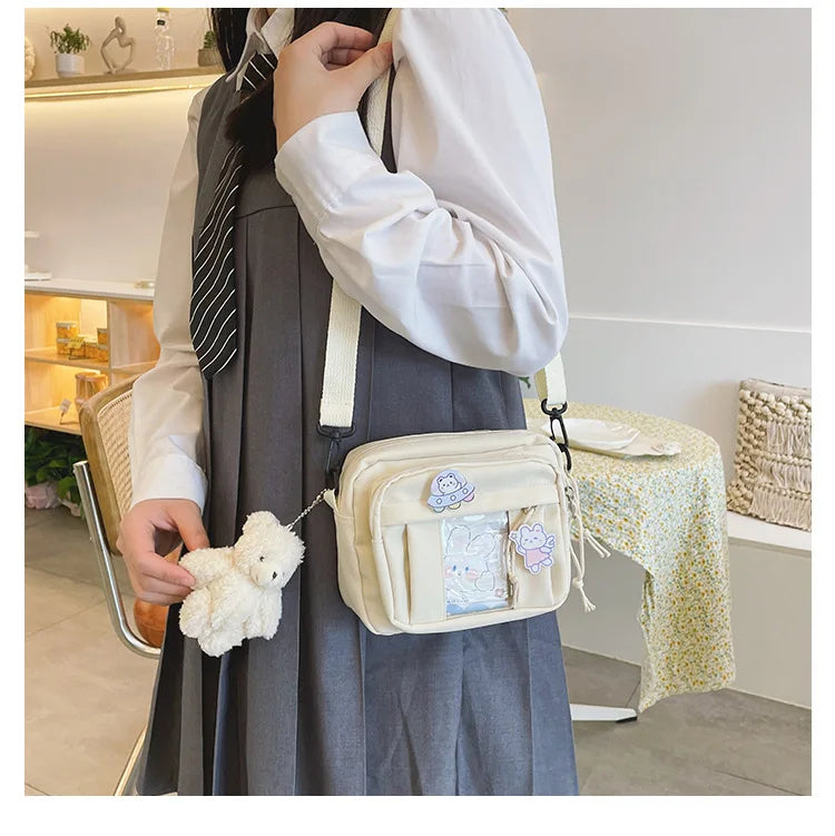 New Kawaii Bag Girls 2025 New JK Transparent Bag Small Crossbody Bag For Women Purses and Handbags Shoulder Bag Itabag Bolso - Tasawoq