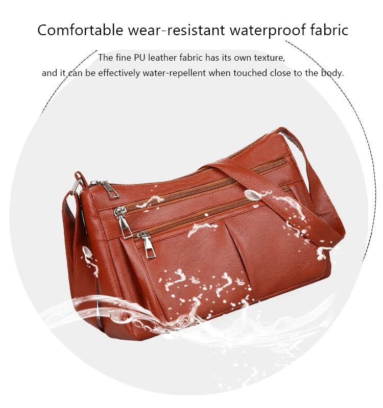 Women's Bag 2025 Trend Korean Handbags Designer Luxury Brand Ladies Shoulder Bags Soft Leather Fashion Versatile Crossbody Bag - Tasawoq