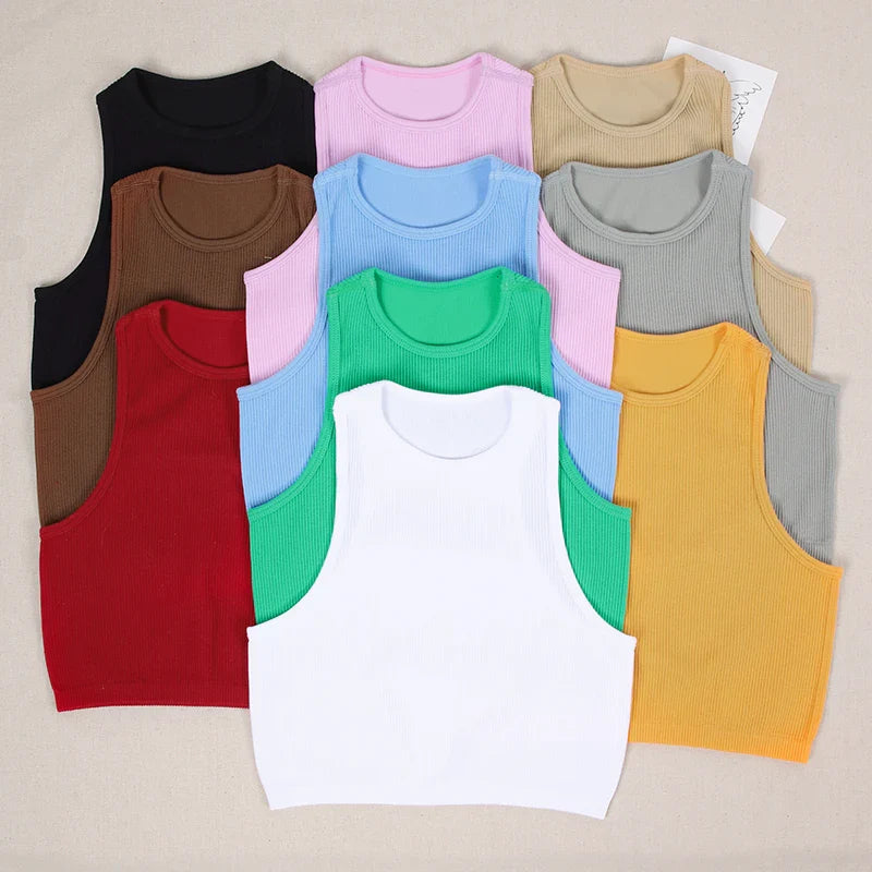 Summer Seamless Push Up Y2k tops Beautiful Sport Sexy Tank Top Mallas Casual Woman Corset Top - Tasawoq