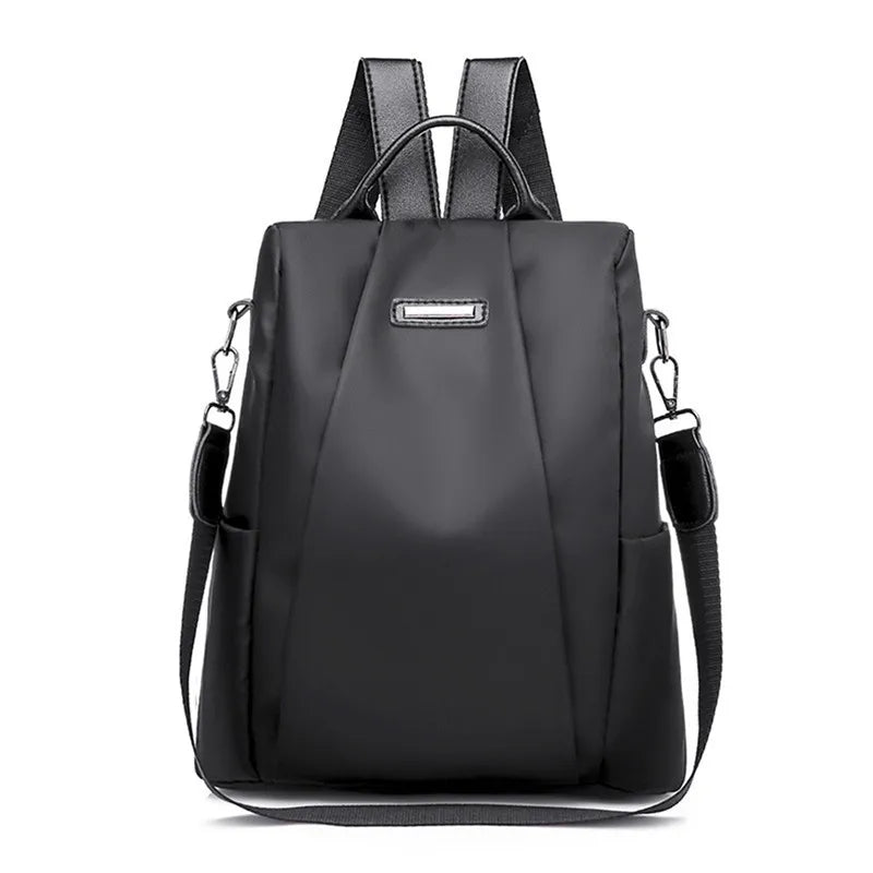New Women's Multifunction Backpack Casual Solid Color School Bag For Girls Fashion Detachable Strap Travel Shoulder Bag - Tasawoq
