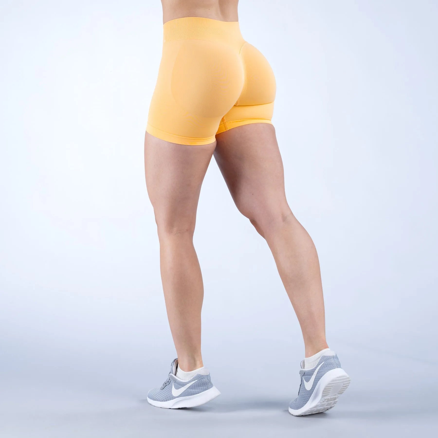 NCLAGEN Women Low Rise Impact Shorts Sports Workout Gym Running Seamless Leggings Scrunch Booty Hip Lifting Yoga Biker Shorts - Tasawoq