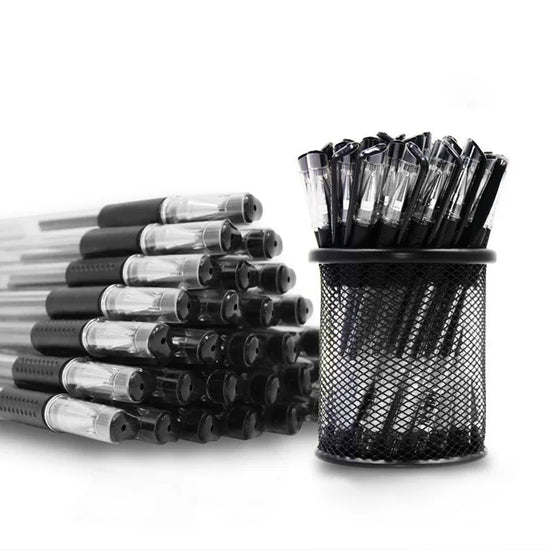 35/25pcs Gel Pen Set School Supplies Black Blue Red Ink Color 0.5mm Ballpoint Pen Kawaii PenWriting Tool School OfficeStationery