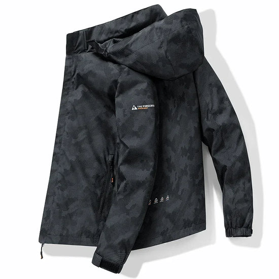 Hooded Hiking Jacket Men Outdoor Bomber Jackets Waterproof Windbreaker 2024 Spring Autumn Sports Casual Cargo Jackets Mens Coats - Tasawoq
