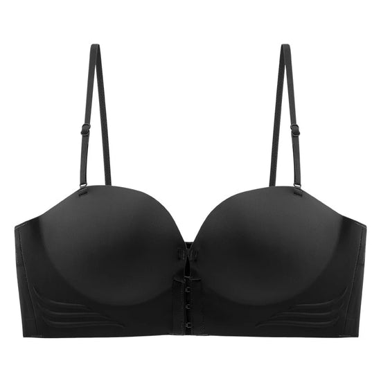 FINETOO Front Closure Sexy Push Up Bra Women Invisible Bras Underwear Lingerie For Female Brassiere Strapless Seamless Bralette - Tasawoq