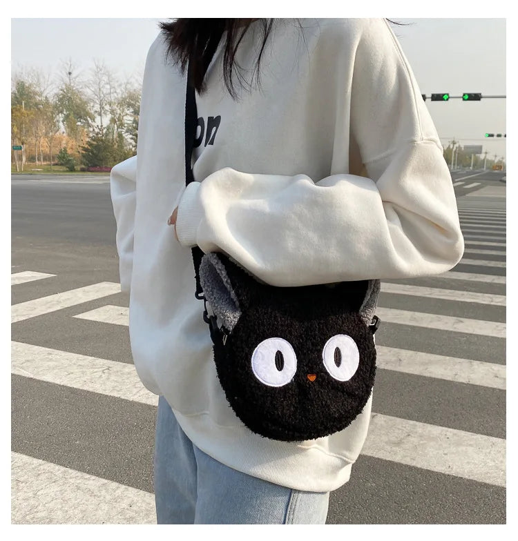 Japanese Style Kawaii Bag Women Cartoon Plush Shoulder Bag for Women New Crossbody Bag Small Phone Purse Bolsa Feminina - Tasawoq