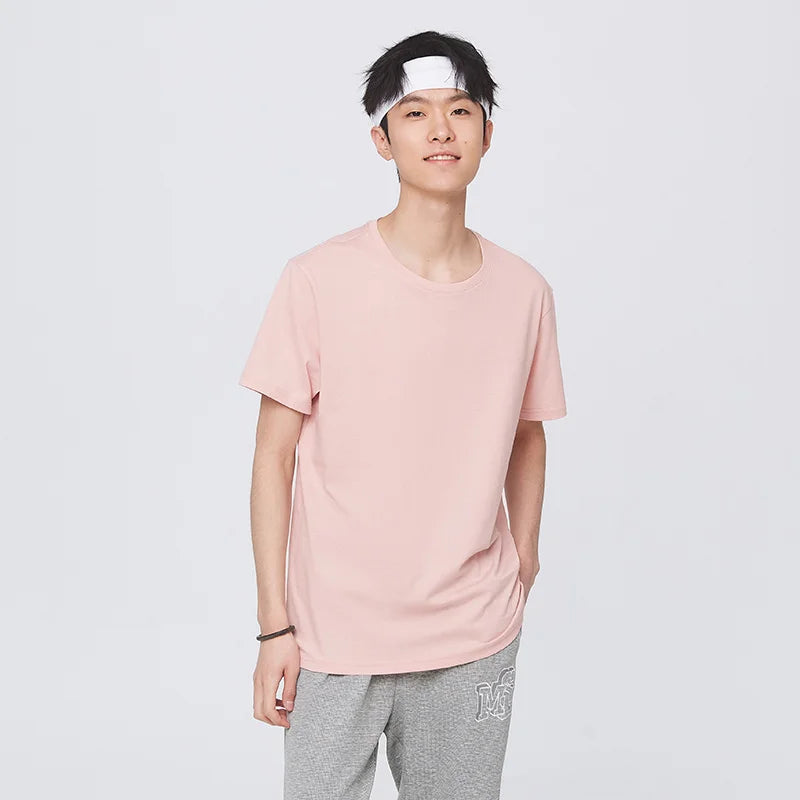 Semir Summer Cotton T Shirts Men 2025 Simple O Neck Stretch Solid New Tops Clothing Casual Tshirt Man Streetwear Cool Tee Shirts